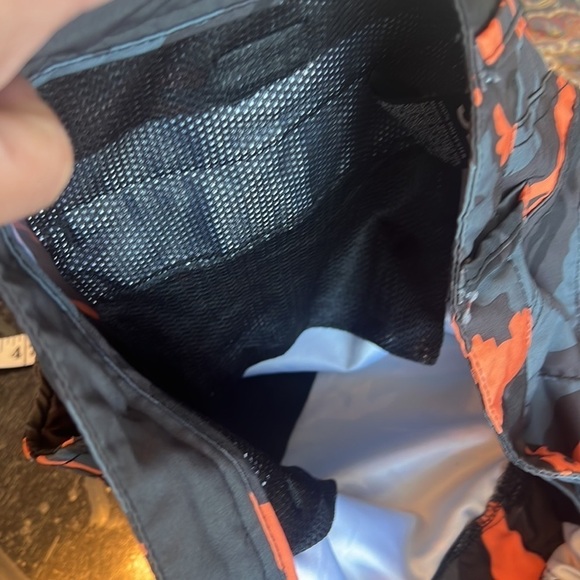 Split Orange/Black And Gray Como Surfer Skater Shorts Size 32 - Picture 13 of 15